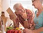 Senior couple doing meal preparations | Protefix